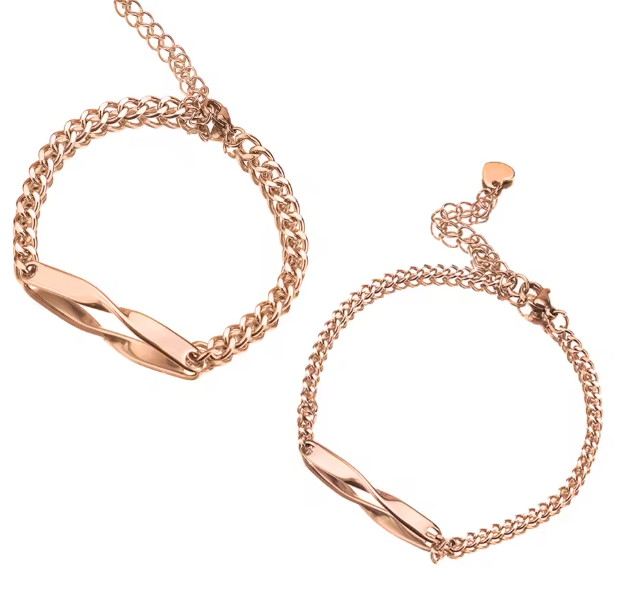 Pulseras talladas con fecha y nombre