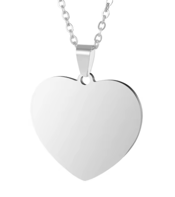 Collar corazón personalizado foto/texto