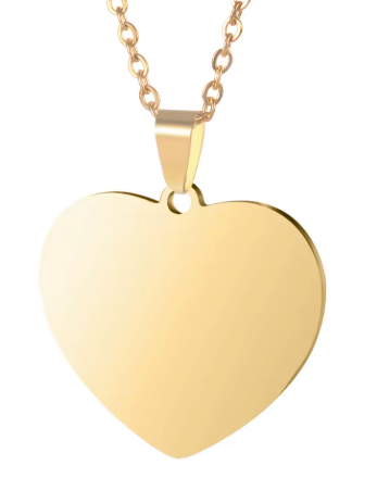 Collar corazón personalizado foto/texto