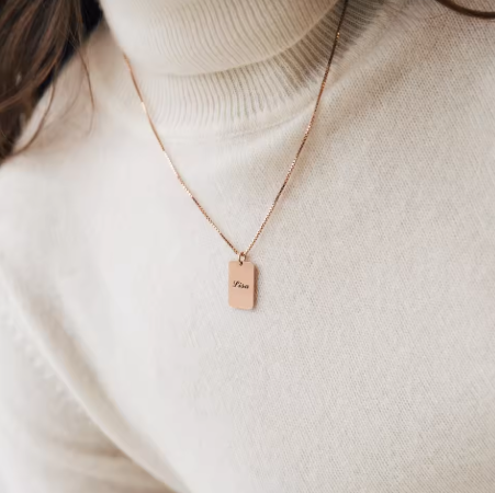 Collar placa personalizable