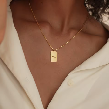 Collar placa personalizable