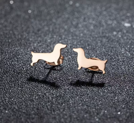 Pendientes perro salchicha
