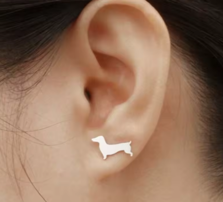 Pendientes perro salchicha